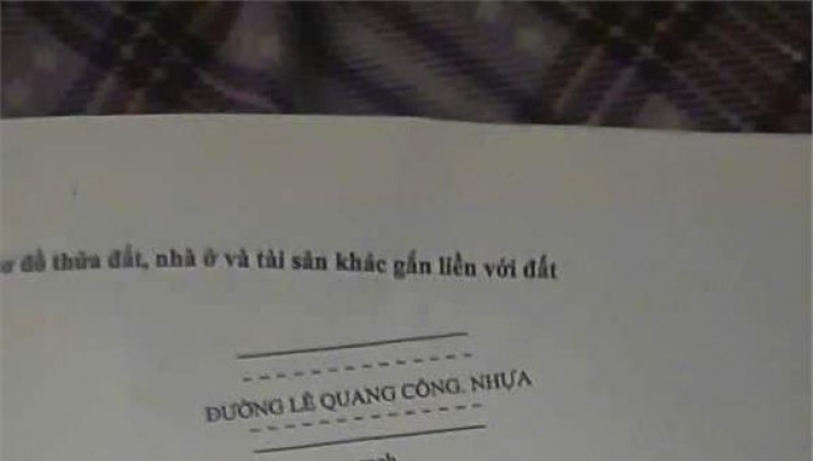 Chính Chủ Bán Lô Đất Mặt Tiền đường Lê Quang Công, khu phố 3, phường 5, TX Cai Lậy, Tiền Giang