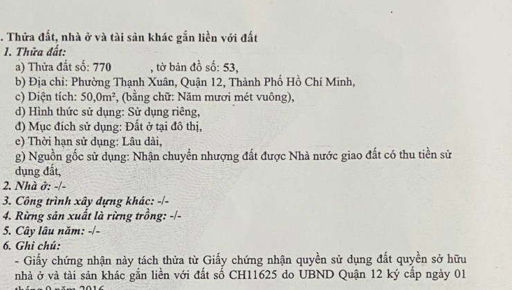 Đất đẹp, hẻm xe hơi, sẵn giấy phép xây dựng 2 lầu, giá cực rẻ