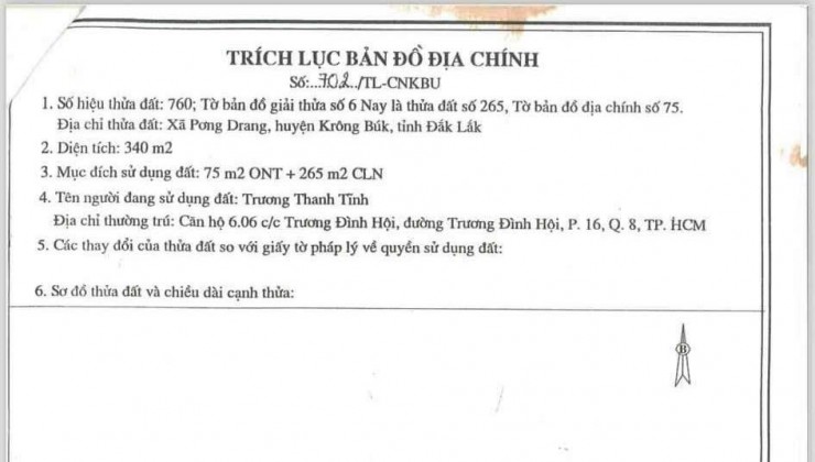 CHÍNH CHỦ Bán 2 Nền Liền Kề Vị Trí Đẹp Tại TT Pơngdrang - Huyện Krongbuk - Tỉnh Đaklak