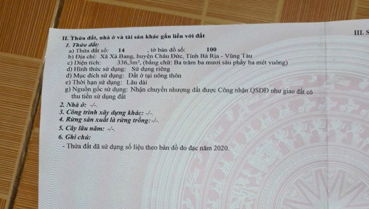 Chủ bán nhanh 12 nền láng dài , mặt tiền nhựa , sát kcn đất đỏ