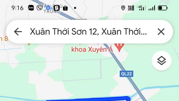 CHÍNH CHỦ BÁN LÔ ĐẤT TẠI Đường Xuân Thới Sơn 12, Xã Xuân Thới Sơn, Hóc Môn, TP.HCM