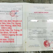 CHÍNH CHỦ Cần Bán Nhanh Lô Đất 2 Mặt Tiền Trần Thị Trọng, Tiện Xây Văn Phòng, Biệt Thự, HXH 2 đầu