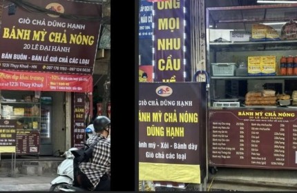 NHƯỢNG NHÀ VÀ CỬA HÀNG MẶT ĐƯỜNG THỤY KHUÊ, TÂY HỒ