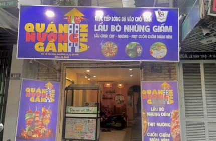 SANG NHƯỢNG QUÁN LẨU NƯỚNG ĐƯỜNG LÊ VĂN THỌ GÒ VẤP - QUÁN ĐÃ CÓ KHÁCH QUEN ỔN ĐỊNH,  Anh Khánh 0901319643