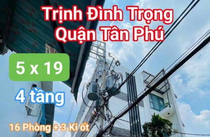 CHDV gần 100 tr/ th, HXH Gần Âu Cơ Tân Phú - 93m2 - 19 ph, hơn 12 tỷ