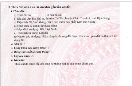 NGỘP NGÂN HÀNG - RA GẤP ĐẤT THỔ CƯ - Tại Dự Án KDC TM Vạn Phát, Châu Thành A, Hậu Giang