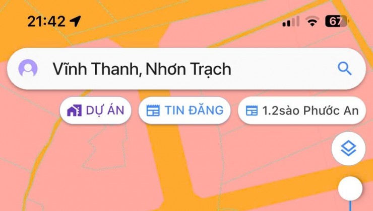 ĐẤT CHÍNH CHỦ - GIÁ TỐT - đường Nguyễn Hữu Cảnh, cách trung tâm huyện Nhơn Trạch 2km