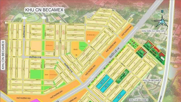 Cần bán nhanh miếng đất kdc becamex Chơn Thành 300 m2 giảm 400 triệu