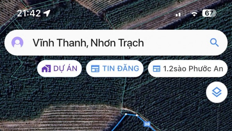 ĐẤT CHÍNH CHỦ - GIÁ TỐT - đường Nguyễn Hữu Cảnh, cách trung tâm huyện Nhơn Trạch 2km