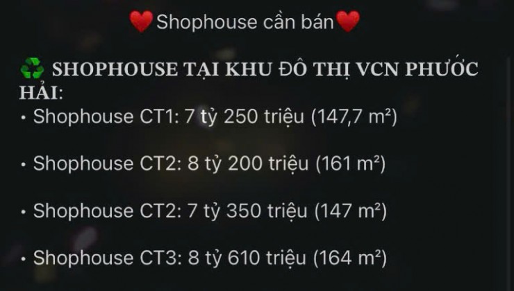 Shophouse cần bán tại Nha Trang