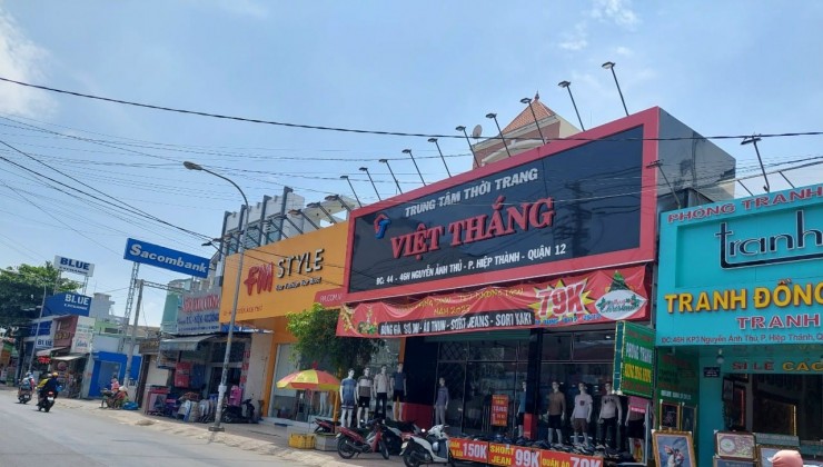 BÁN NHÀ MẶT TIỀN NGUYỄN ẢNH THỦ, HIỆP THÀNH, Q12, (5x25) ĐÚC 3 TẤM  GIÁ 16 T