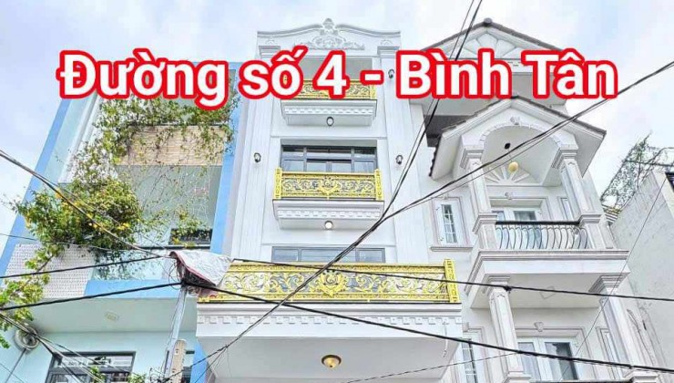 Nhà mới 100% Đường Số 4 - Bình Tân, 5 tầng, nhỉnh 5 tỷ