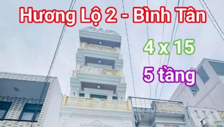 Nhà mới đẹp - 4 tầng - Hương Lộ 2 - Bình Tân - Nhỉnh 6 tỷ