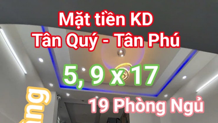 Mặt tiền Tân Quý - Tân Phú - CHDV 19 phòng 100 tr/tháng, 6 tầng, hơn 12 tỷ