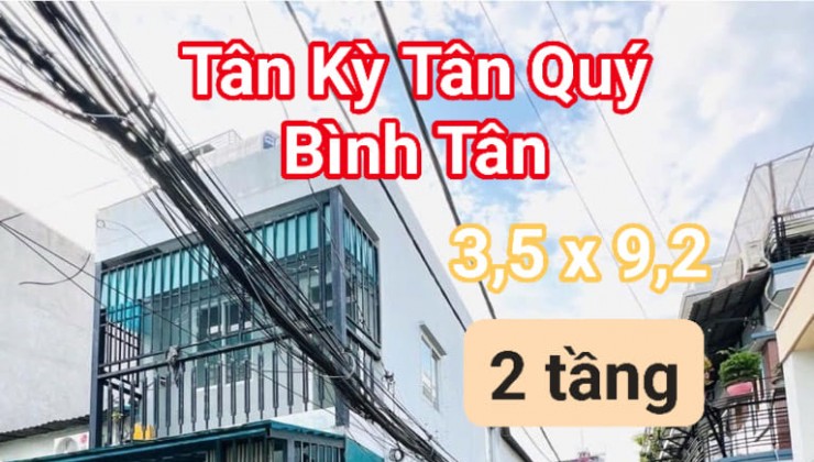 Nhà nhỉnh  2 tỷ Tân Kỳ Tân Quý, BHHA, Bình Tân, 2 tầng 32m2