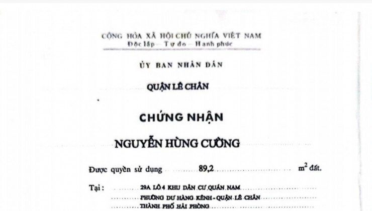 Bán nhà phân lô Lê Văn Thuyết - Quán Nam, 89m 3 tầng độc lập GIÁ 6 tỉ cực hiếm