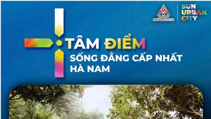 KHU VỰC BIỆT THỰ TẠI DỰ ÁN THÀNH PHỐ THỜI ĐẠI VÀ ÁNH SÁNG - SUN URBAN CITY HÀ NAM.