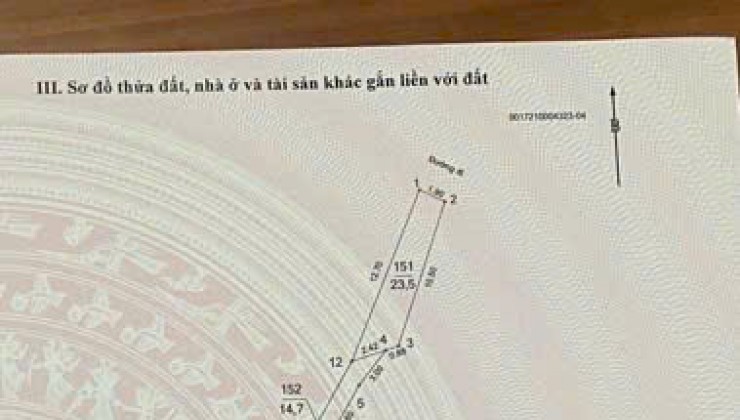 (Siêu Phẩm) Bán đất tặng nhà 90m2 x MT 4,5m tại Đặng Tiến Đông - Đường 2 ô tô tránh - 15 tỷ bao phí