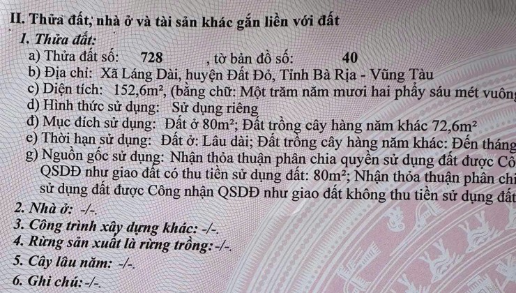 Chính Chủ Cần Bán Lô Đất Mặt Tiền Vị Trí Đẹp Tại Vũng Tàu