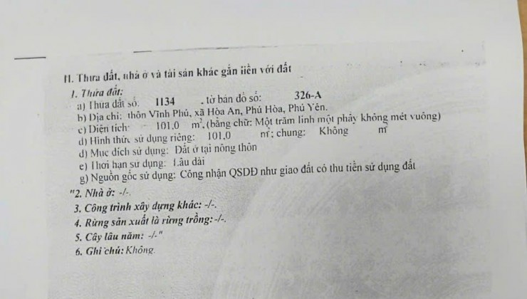 NHÀ ĐẸP GIÁ RẺ CẦN BÁN TẠI PHÚ HOÀ PHÚ YÊN