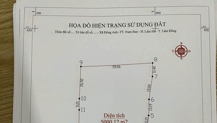 cần bán mảnh đất wiu hồ đông thanh thuộc thôn đông anh, Lâm Đồng