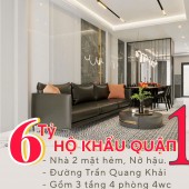 HÀNG HIẾM Q.1, cách đường Trần Quang Khải 30m,Nhà 3 Tầng, 4 Phòng mới xây giá iu thương nhỉnh 6 tỷ. LH: 0933910039