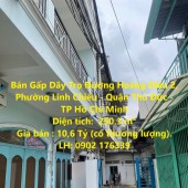 Bán Gấp Dãy Trọ Đường Hoàng Diệu 2, Phường Linh Chiểu - Quận Thủ Đức - TP Hồ Chí Minh