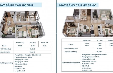 CĂN 3PN HƯỚNG ĐÔNG NAM VIEW BỂ BƠI ĐẸP NHẤT KHU VIN SMARTS