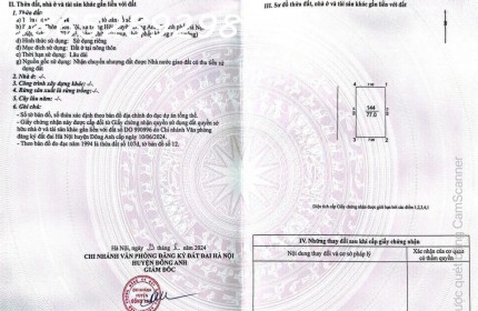 Chính chủ cần bán đất thổ cư vuông vắn tại Tiên Hội, xã Đông Hội, Đông Anh, Sát Vinhomes Cổ Loa