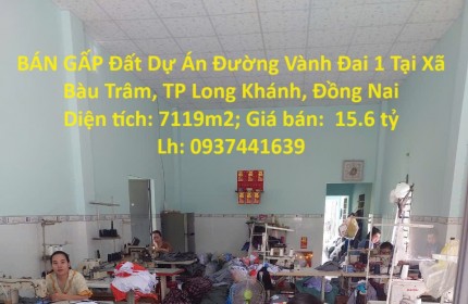 BÁN GẤP Đất Dự Án Đường Vành Đai 1 Tại Xã Bàu Trâm, TP Long Khánh, Đồng Nai