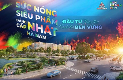 DÃY NHÀ LIỀN KỀ - NHÀ PHỐ TẠI DỰ ÁN SUN URBAN CITY HÀ NAM.