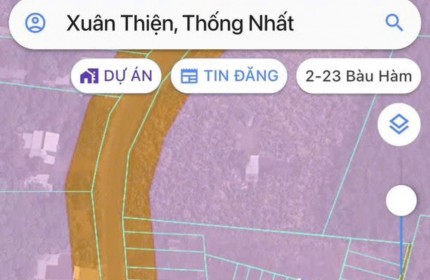 Chiính chủ bán lô đất tại xã Xuân Thiện, H. Thống Nhất, T. Đồng Nai