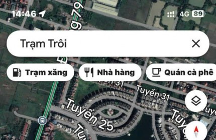 Bán 2  lô đất DV Trạm Trôi sát khu đô thị LIDECO 
- Dt : 61m Mt 6.7m .giá 9.x ty 
- Dt : 83m Mt 6m .giá 10.x ty 
- Cách quốc lộ 32 khoảng 30m
- Cách