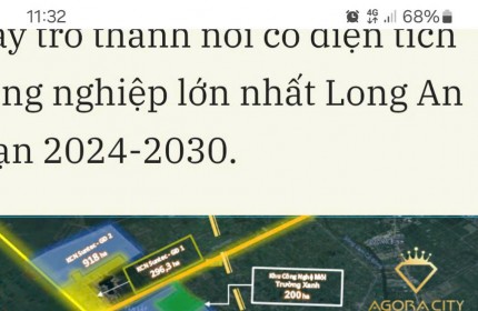 Chính Chủ Cần Bán 2 Lô Đất Vị Trí Đẹp Tại Long An