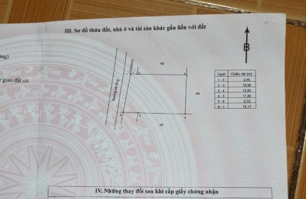 cần bán lô này ở đội 1 xà bang huyện châu đức BRVT