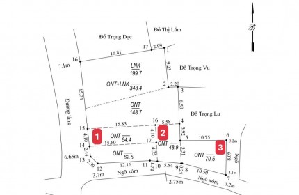 Lô tách bán của chủ F0, Mặt Kinh doanh ngay chợ.
- Diện tích: 64,4 m² đất cực kì đẹp.