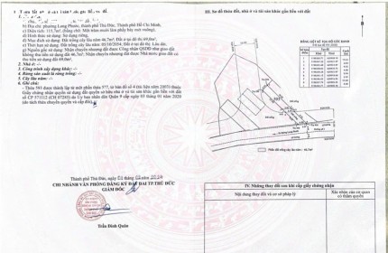 Bán đất  4x28m mặt tiền đường số 1 Long Phước, TP Thủ Đức giá 6 tỷ