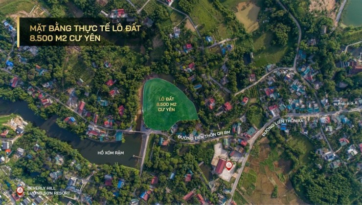 8000m2 đất Cư Yên, Lương Sơn. Sổ Đỏ. Có Suối chạy quanh, Đường rộng ô tô tránh, Gần dân cư.