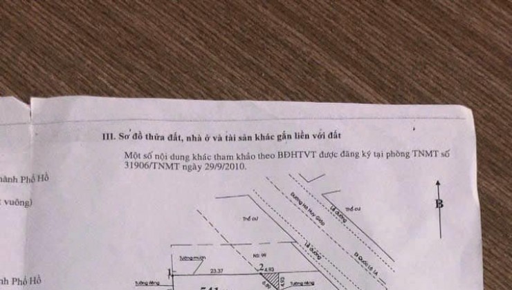 Bán nhà mặt tiền 10x30m giá 23 tỷ Đường Hà Huy Giáp