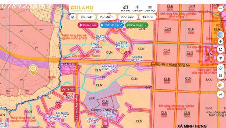 4 LÔ GIÁ ƯU ĐÃI CHO KHÁCH HÀNG ĐẦU TƯ NGAY KCN MINH HƯNG SIKICO CHƠN THÀNH GIÁ CHỈ 1,5TR/M2