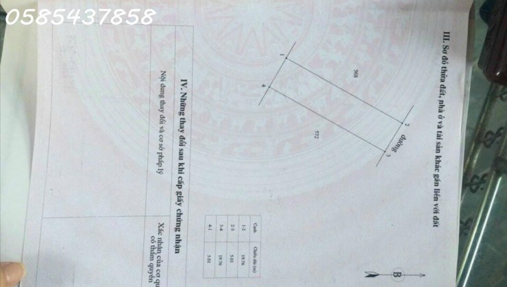 Bán đất mặt đường DT 302, Bồ Lý, Tam Đảo DT 100m2, giá 2.xx tỷ Tây Sơn,