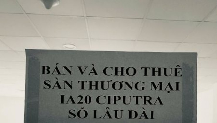 Cho thuê sàn thương mại 80m2 tầng 3 toà A1 IA20 Ciputra