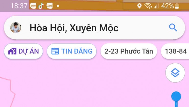 Chủ cần bán 1ha6 hoà hội 173  mặt tiền nhựa full hồng đã có trích lục giấy xin tách thửa