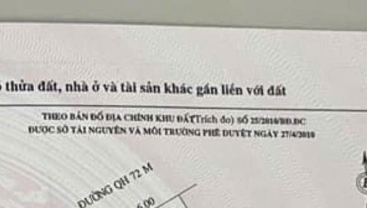 Bán lô 96m2 mặt đường 72m Đại Lộ Vinh Cửa Lò - xóm 18 Nghi Phú