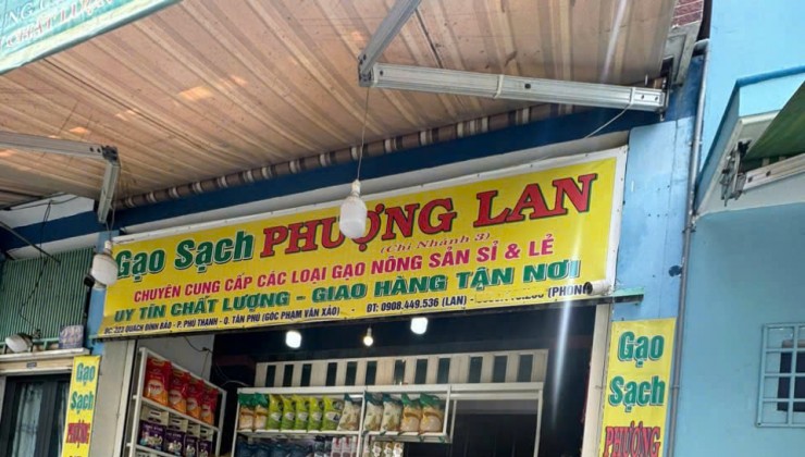 CHO THUÊ NHÀ NGUYÊN CĂN MẶT TIỀN QUẬN TÂN PHÚ, TPHCM