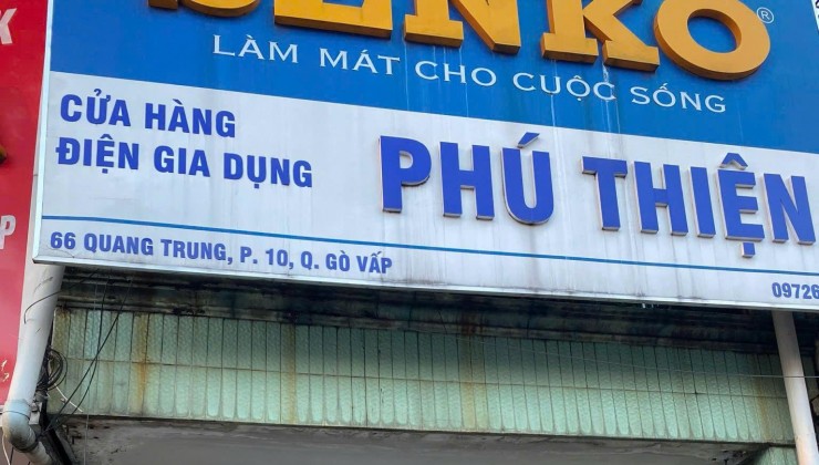 Chính Chủ cho thuê mặt bằng tại số 66 đường Quang Trung - ngay gần ngã 6 Gò Vấp