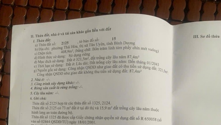 HOT HOT - CẦN BÁN CĂN NHÀ MẶT TIỀN ĐẸP TẠI dt747, Phường Thạnh Phước, Thị xã Tân Uyên, Bình Dương