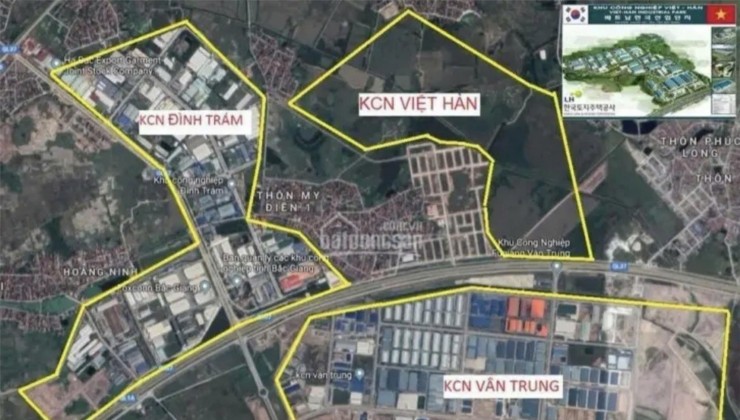 Bán lô đất 326m2 gần KCN Vân Trung phù hợp cho xây nhà