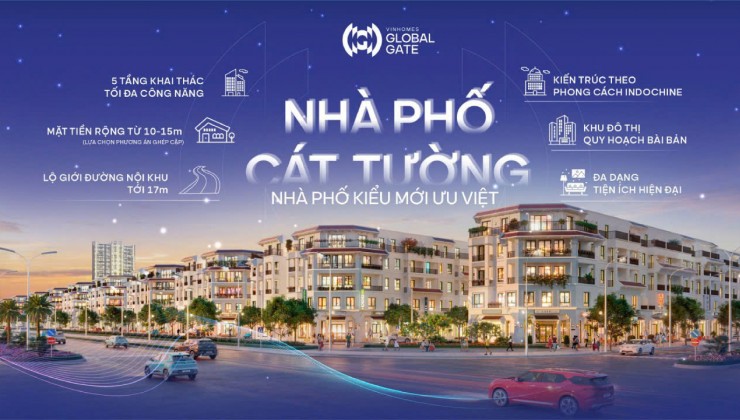 Mở bán sớm nhà phố khu Cát Tường Vinhomes Cổ Loa với giá ưu đãi chỉ từ 20 tỷ