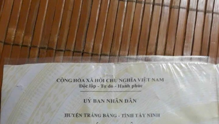 ĐẤT CHÍNH CHỦ - GIÁ TỐT - Cần Bán Nhanh Lô Đất Xã An  Hòa, Trảng Bàng, Tây Ninh